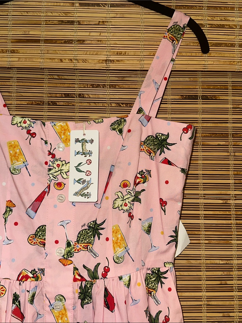 New! HVN Cocktail Martini Party Midi Dress - Retro Inspired